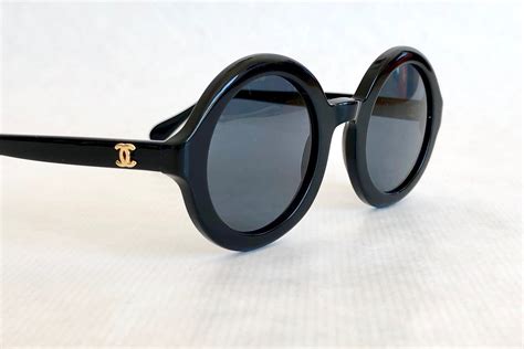 chanel vintage sunglass|Chanel sunglasses with clear sides.